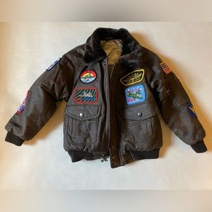 Kid's Top Gun style Pilot Bomber Jacket